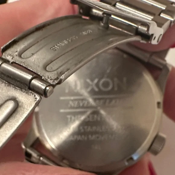 Nixon Never Be Late Sentry Watch with Stainless Steel Band - Picture 3 of 6